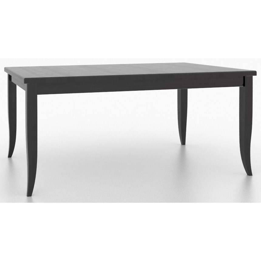 Canadel Custom Dining Customizable Rectangular Dining Table with Legs